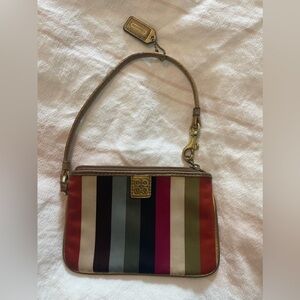 Coach | Julia Legacy Stripe Multicolor wristlet